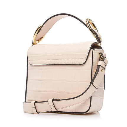 Chloe/Chloe multicolor CHLOE C cowhide bag female metal LOGO shoulder bag messenger handbag female bag